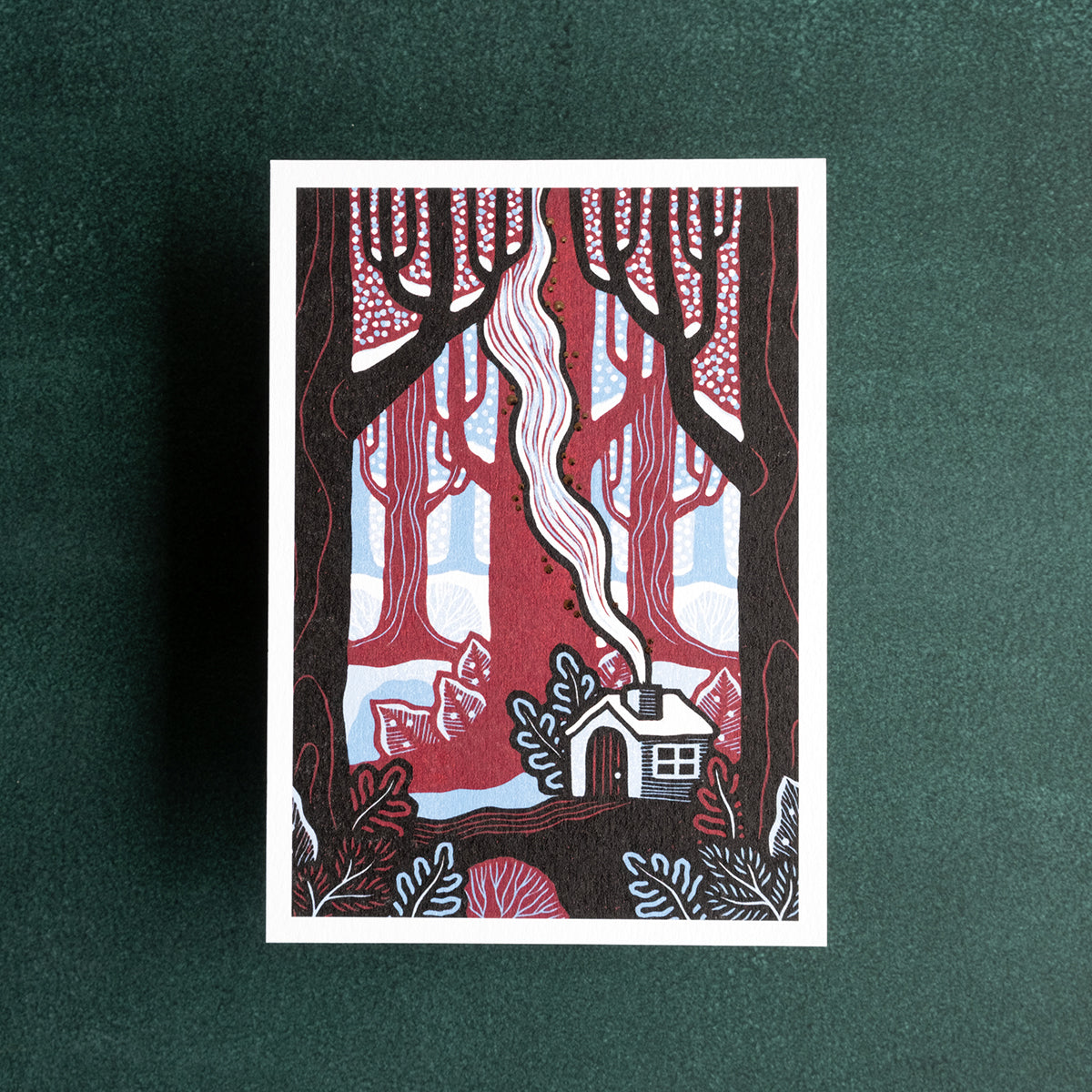 Winter card: Forest