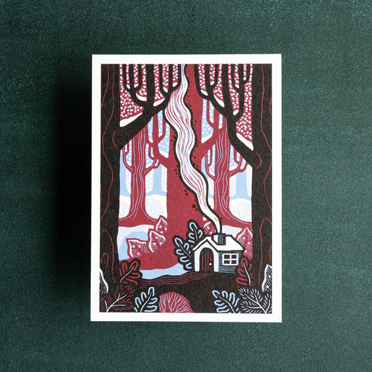 Winter card: Forest