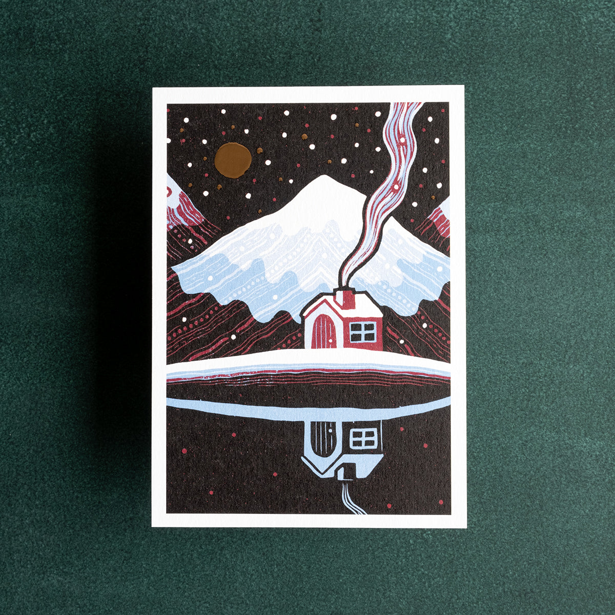 Winter card: Mountains