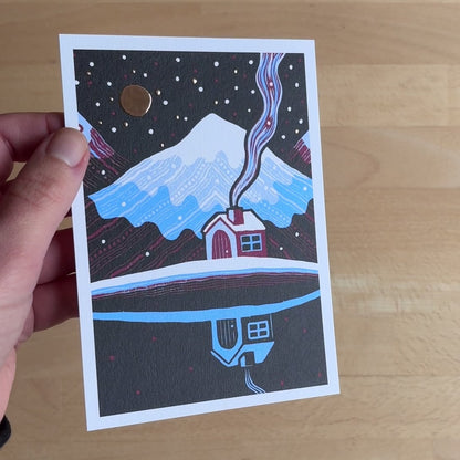 Winter card: Sky